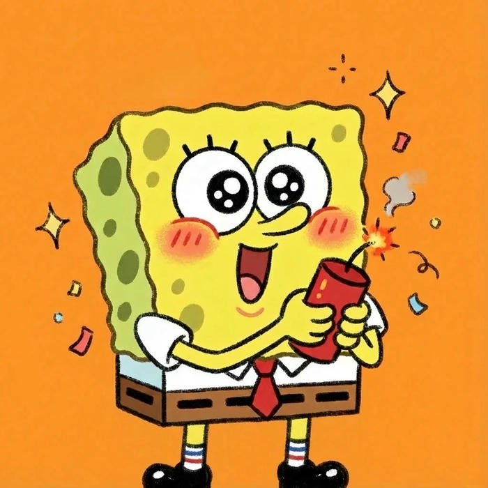 Hình avatar bọt biển cười tươi rạng rỡ hạnh phúc nhất