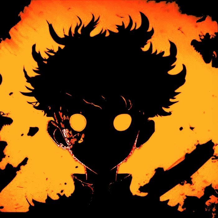 Hình avatar chất chơi bóng đen mắt vàng cam sáng