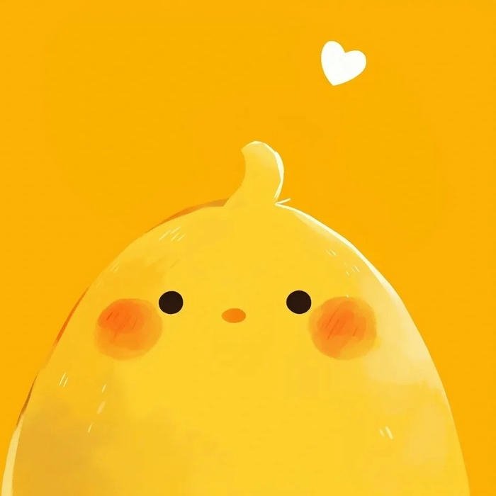 Hình avatar gà cute dễ thương vẽ nét tối giản