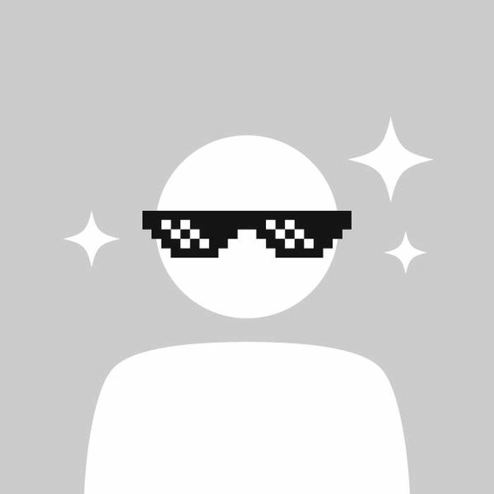 Hình avatar hình người trắng đeo kính ngầu phong cách