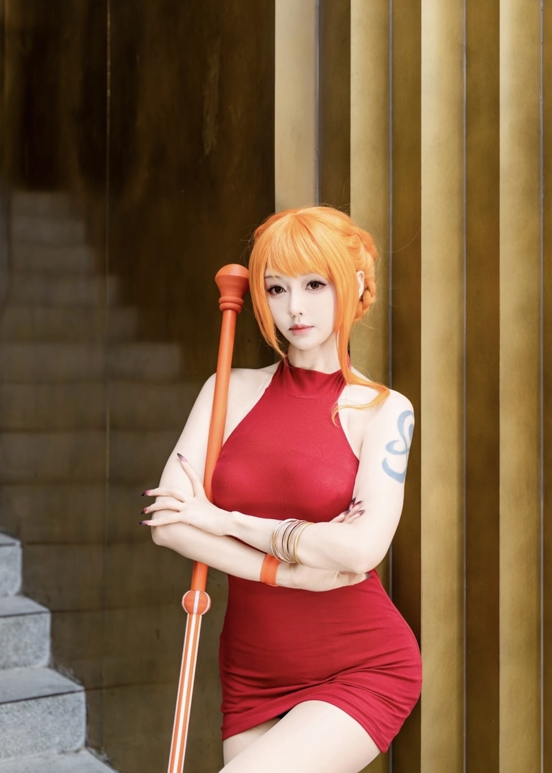 Hình cosplay Nami với trang phục anime đầy sức hút