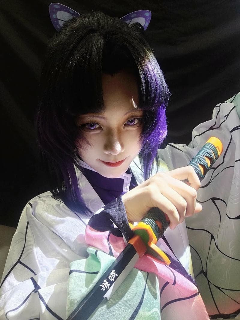 Shinobu cosplay cosplay cận cảnh khuôn mặt