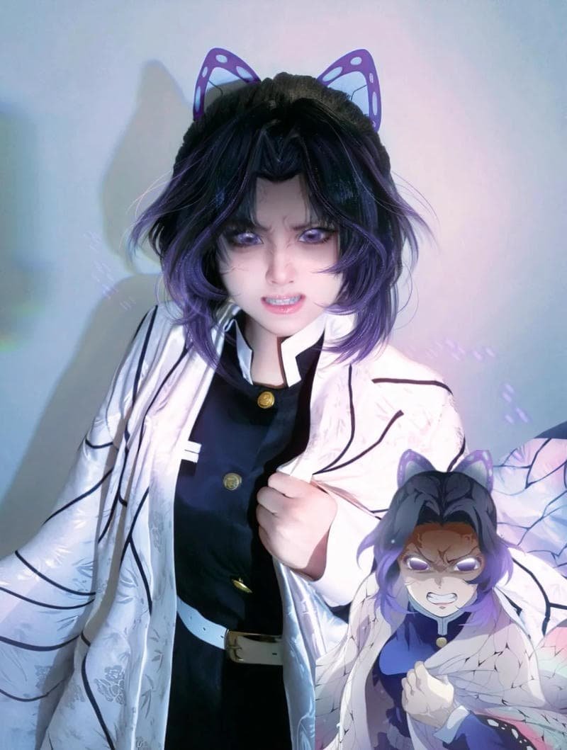 Shinobu cosplay cosplay nữ tính tuyệt đẹp