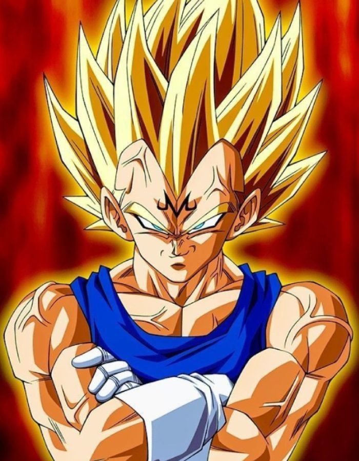 ảnh Vegeta mang phong cách chiến binh lạnh