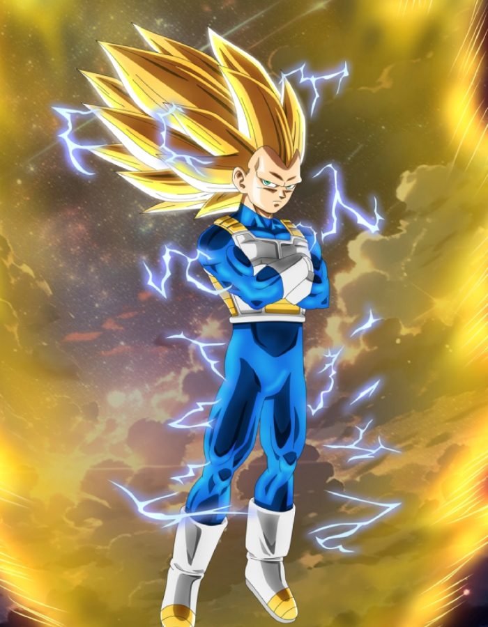 ảnh Vegeta thể hiện khí chất chiến binh Saiyan