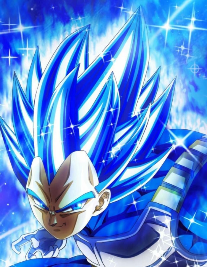 ảnh Vegeta với vẻ mặt cứng rắn quen thuộc