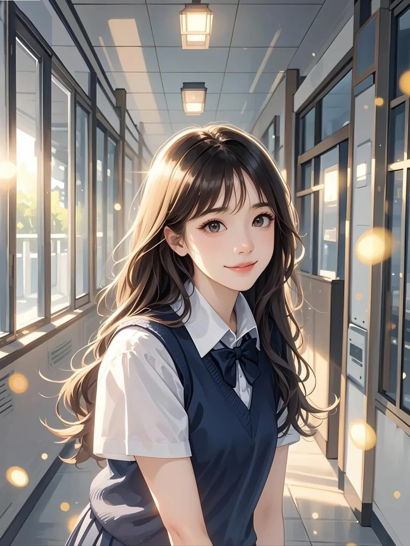ảnh anime học sinh chibi đáng yêu