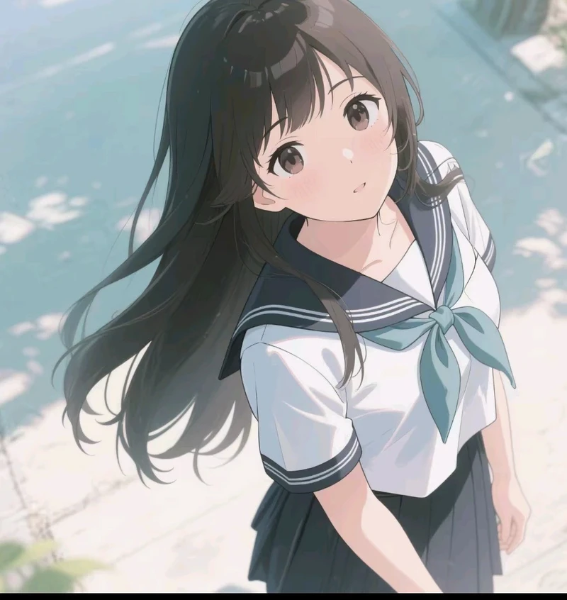 ảnh anime học sinh dễ thương