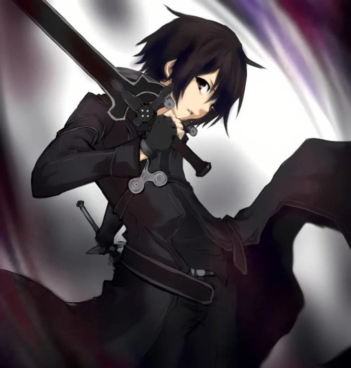 ảnh anime kirito mang phong cách dark