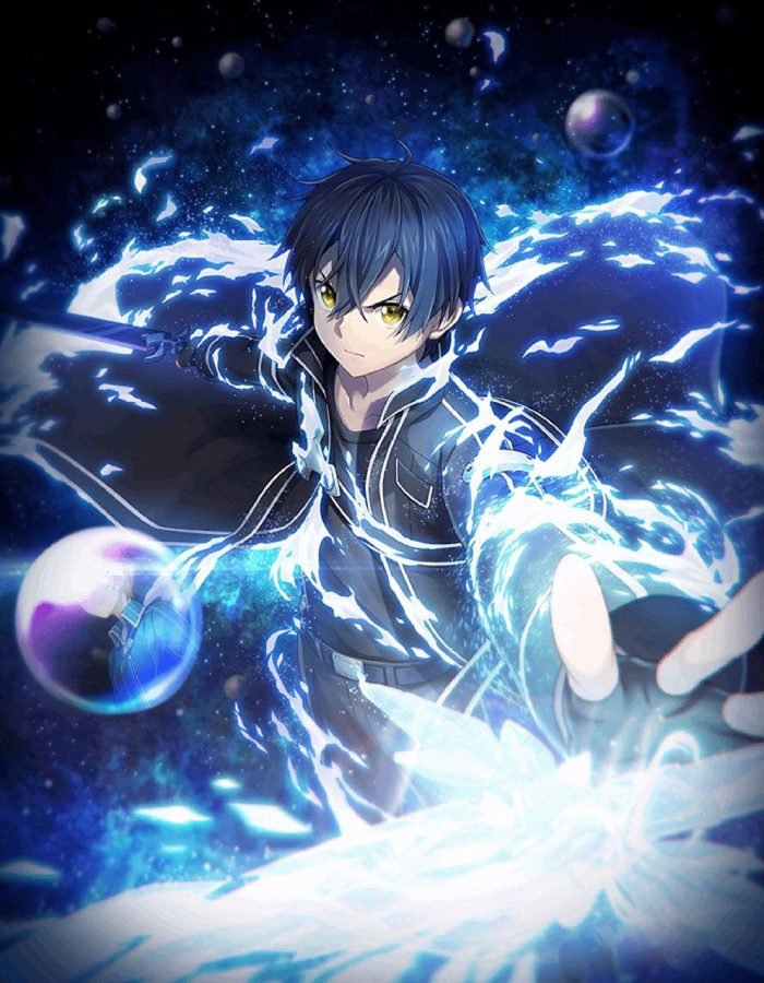 ảnh anime kirito thể hiện nét nam tính
