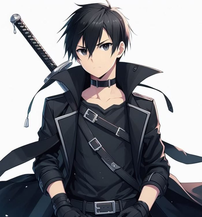 ảnh anime kirito trong tư thế chiến đấu
