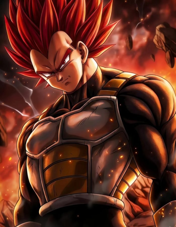 ánh mắt đầy quyết tâm ảnh Vegeta