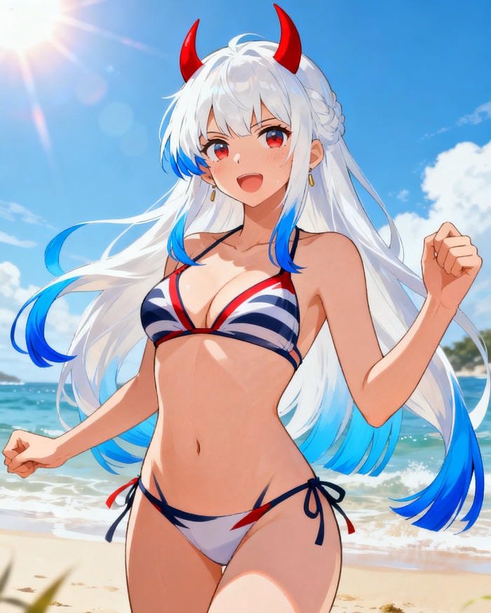 ảnh one piece bikini bố cục hài hòa