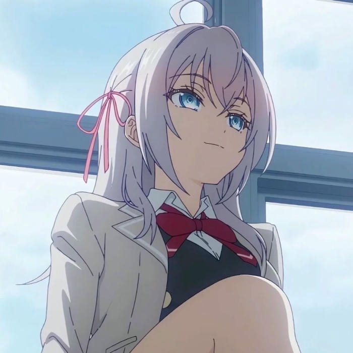 avatar Arya ngồi bên cửa sổ ngắm nhìn bầu trời trong xanh