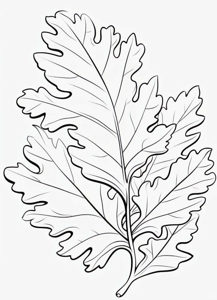 bài học thiên nhiên qua hình ảnh lá cây tô màu