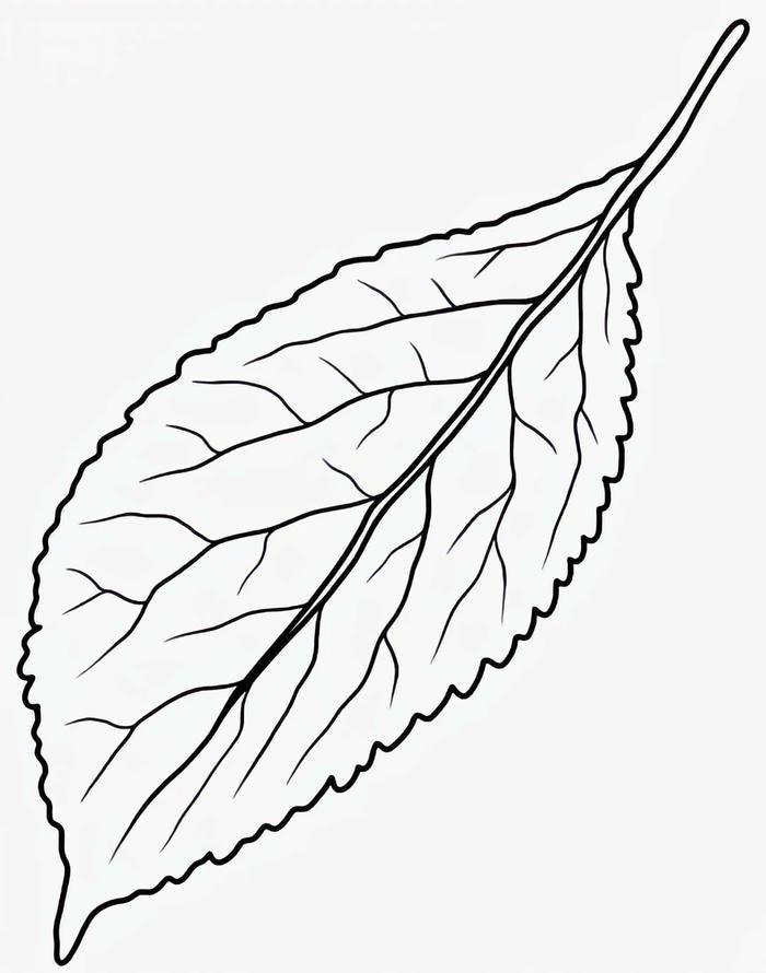 bài tập mỹ thuật cho bé hình lá cây tô màu