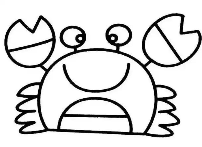 bài tập nhận biết sinh vật biển tranh tô màu con cua