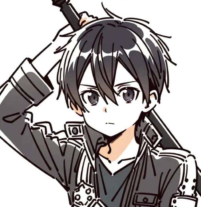 bản lĩnh chiến binh thể hiện ảnh anime kirito