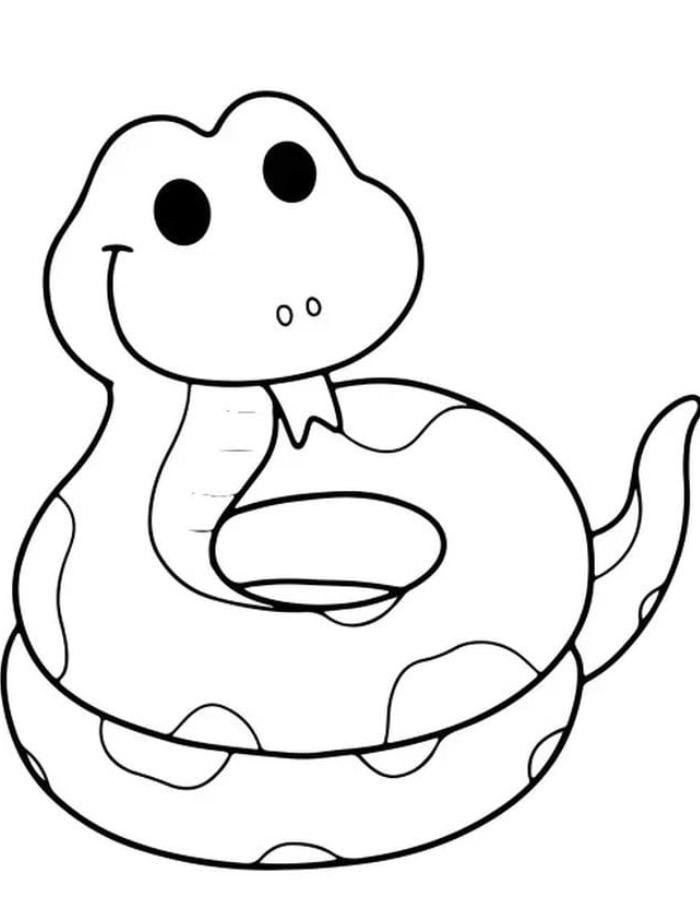 bé tập học tô màu con rắnphù hợp