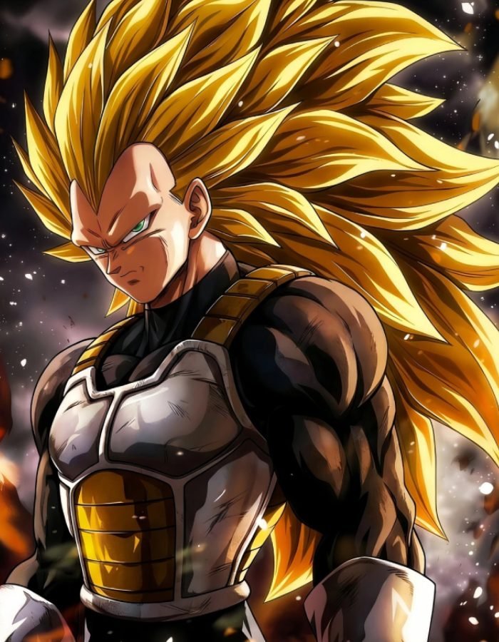 cảm giác đối đầu mạnh mẽ từ ảnh Vegeta