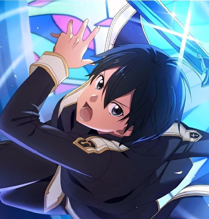 hình ảnh anime kirito vẻ ngoài kiên định