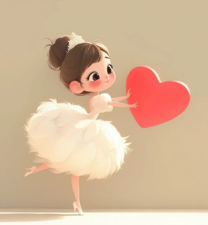 hình meme bắn tim kiểu công chúa đẹp