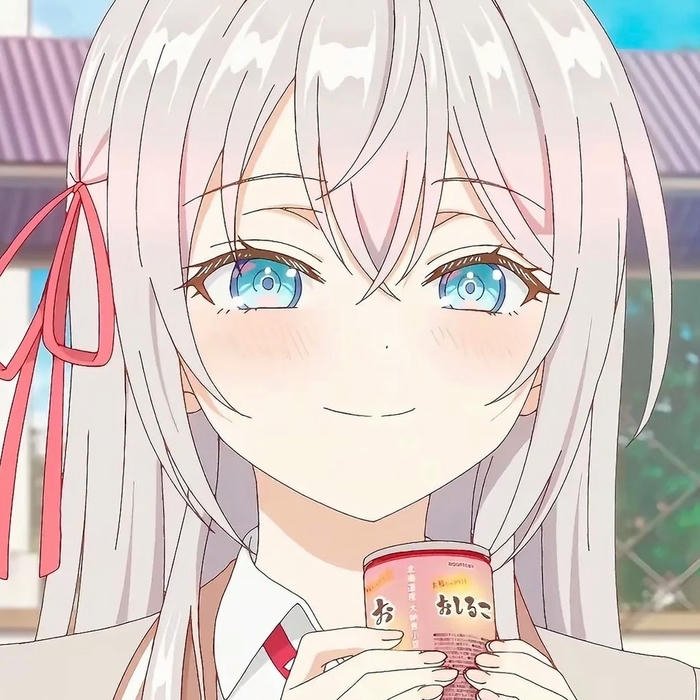 hình nền Arya anime cầm ly nước uống trông rất tự nhiên