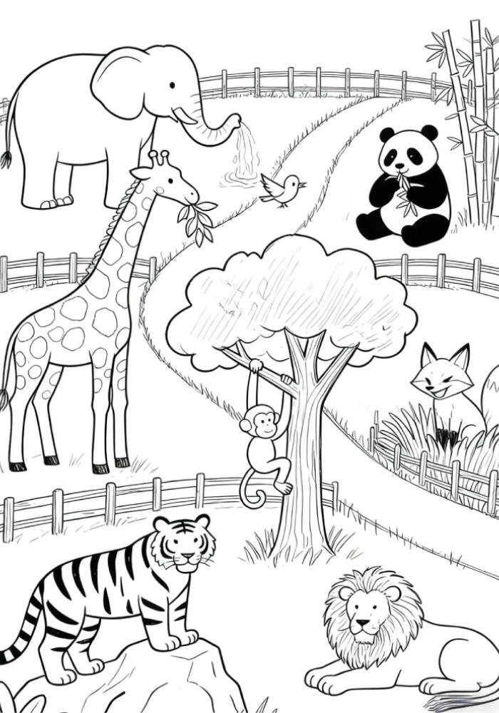 hình tập tô quen thuộc tranh tô màu con voi cho bé