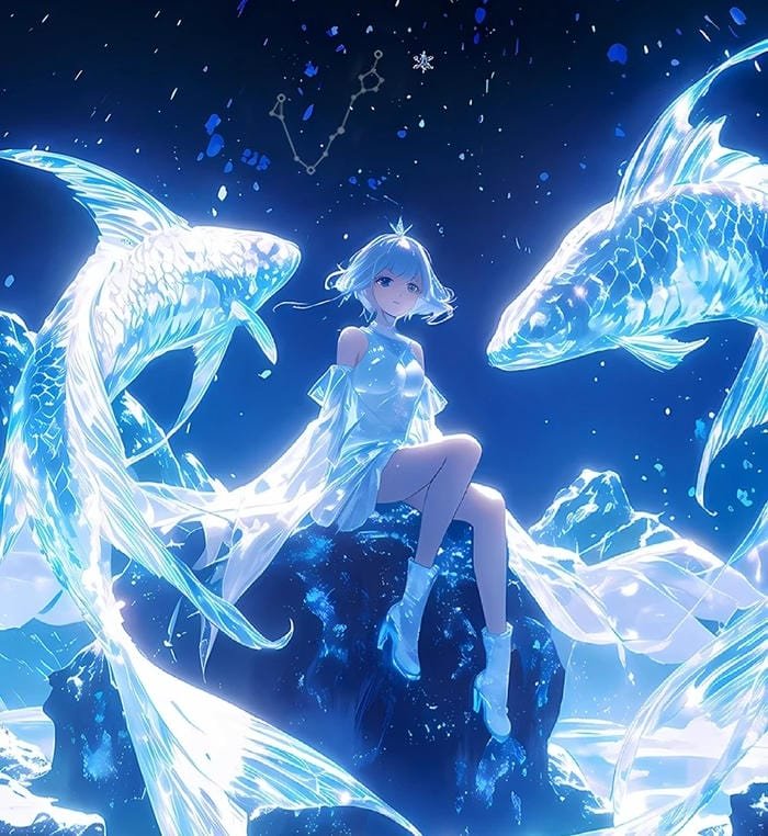 huyền bí 12 cung hoàng đạo anime phong cách