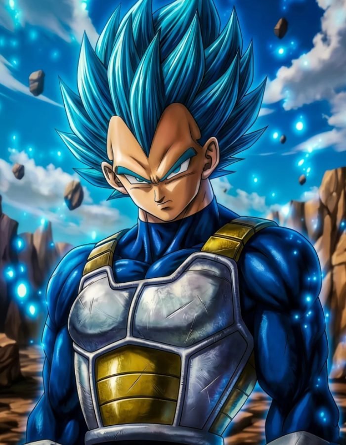 khí chất chiến binh Saiyan ảnh Vegeta