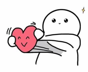 meme trái tim mang tính giải trí cực cao