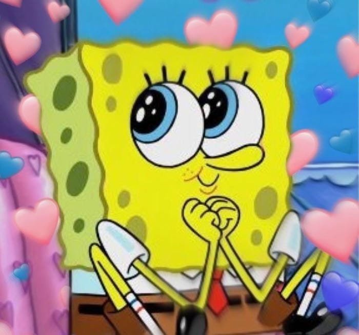 meme trái tim thể hiện sự yêu thích