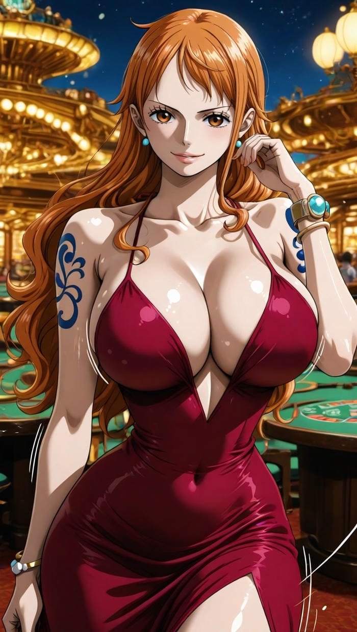 nhân vật one piece bikini phong thái tự tin