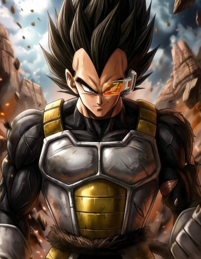 siêu chiến binh bộc lộ qua ảnh Vegeta ngầu