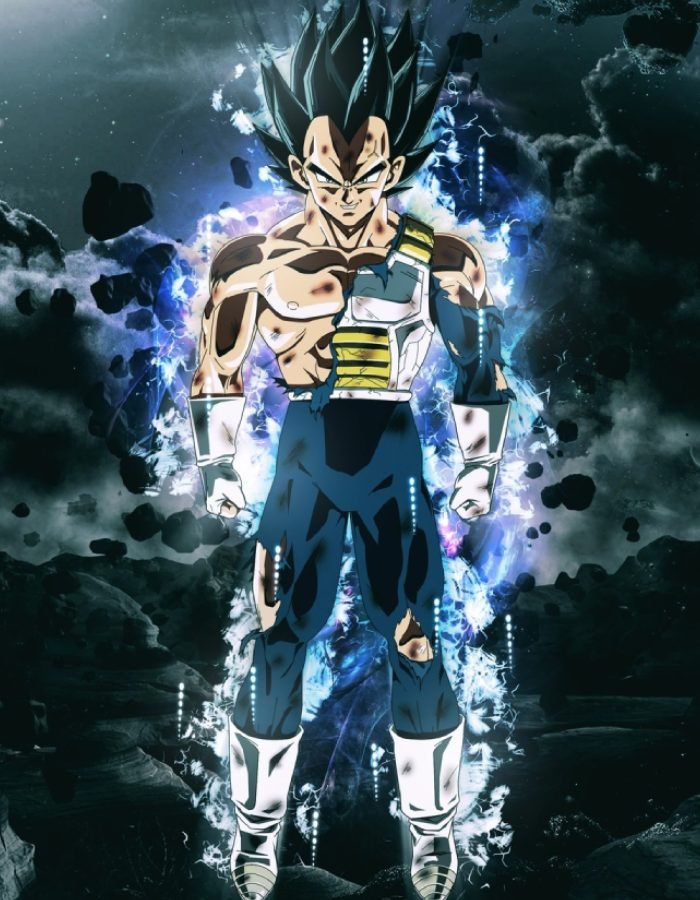 thể hiện sức mạnh chiến binh rõ nét ảnh Vegeta