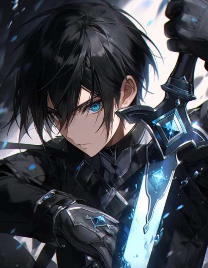vẻ lạnh lùng qua ảnh anime kirito ngầu