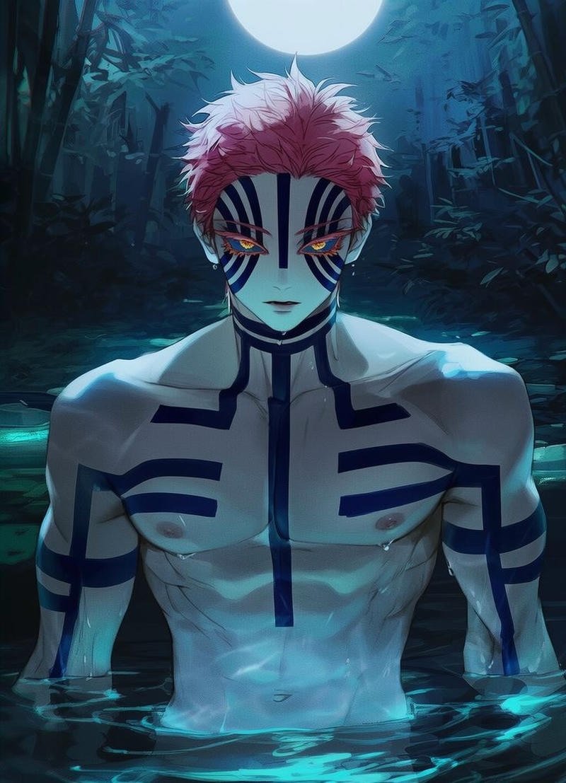 Akaza 4K trong bối cảnh chiến trường kịch tính