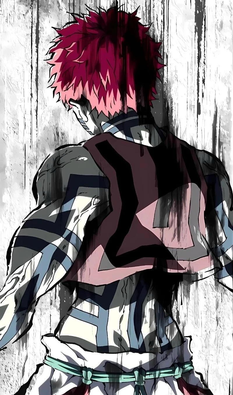 Akaza tung cú đấm mạnh với hiệu ứng năng lượng