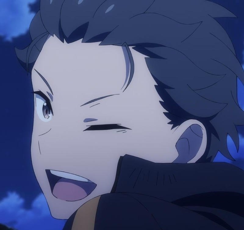 Ảnh Natsuki Subaru anime với màu sắc nhẹ nhàng