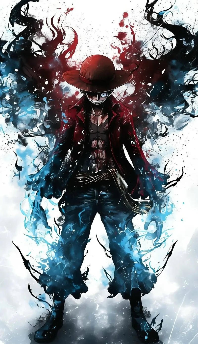 Ảnh anime Luffy Wano phong cách chiến đấu