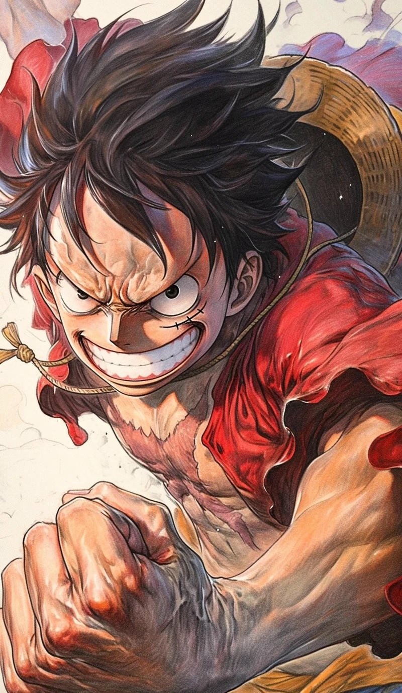 Ánh mắt ngầuLuffy Gear 5 biểu cảm tự tin nổi bật