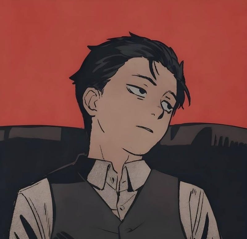 Ánh mắt quyết tâm hình anime Natsuki Subaru buồn