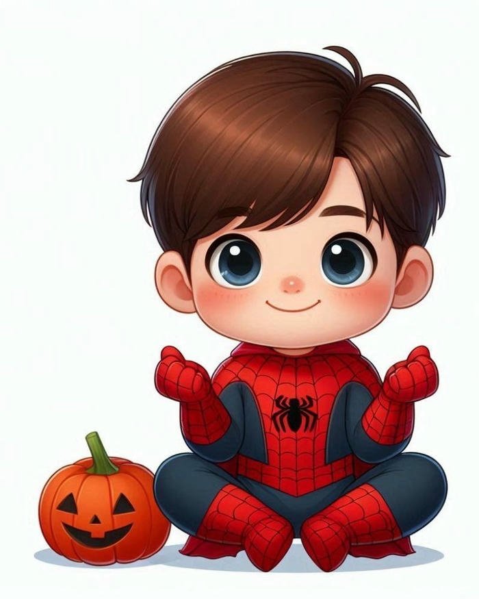 Ảnh spider man chibi chi tiết tinh tế sắc nét