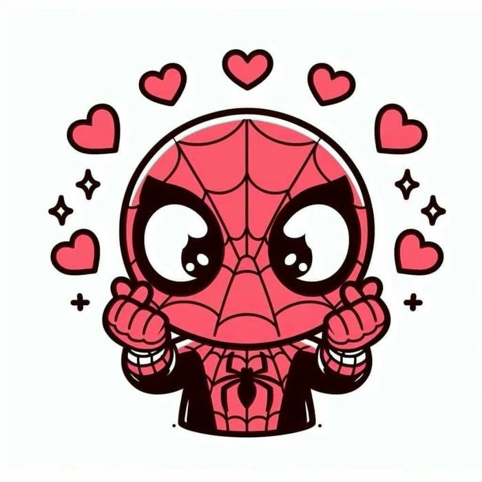 Ảnh spider man chibi hình dáng nhỏ gọn nổi bật