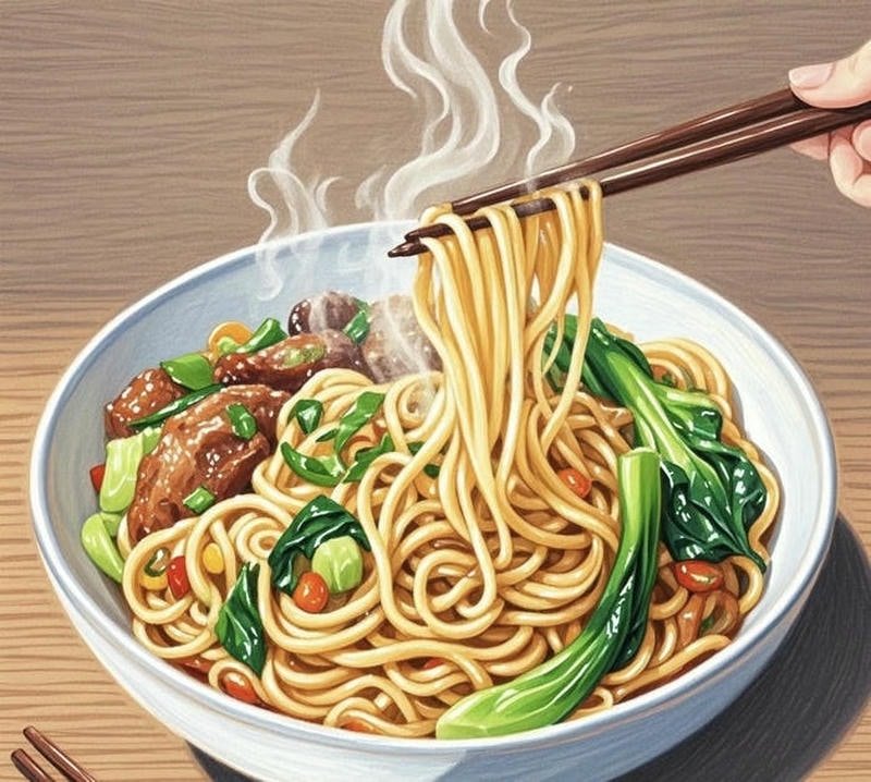 Anime đồ ăn nhật với phong cách minh họa sống động