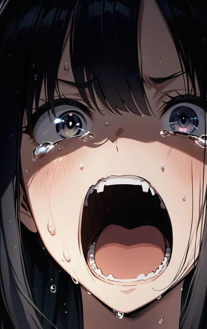 Anime khóc cute với biểu cảm cực buồn đáng yêu