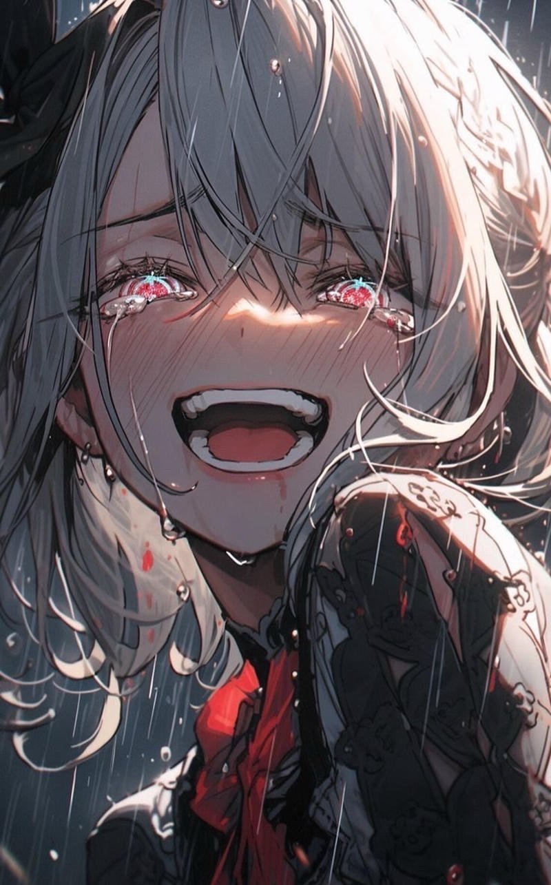 Anime khóc cute với biểu cảm ngây thơ đáng yêu