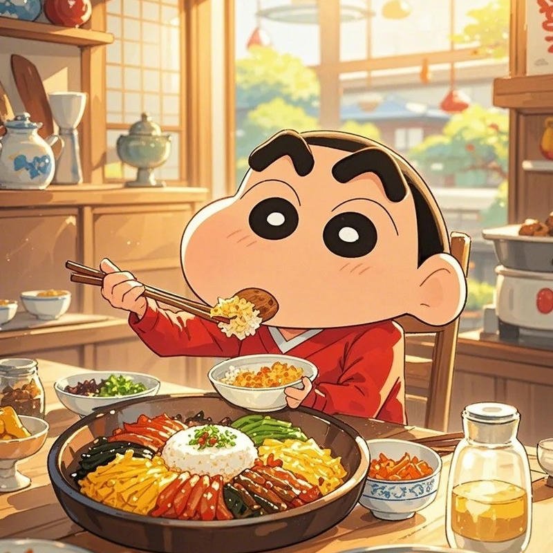 Avatar ăn uống phong vị dễ thương đầy năng lượng