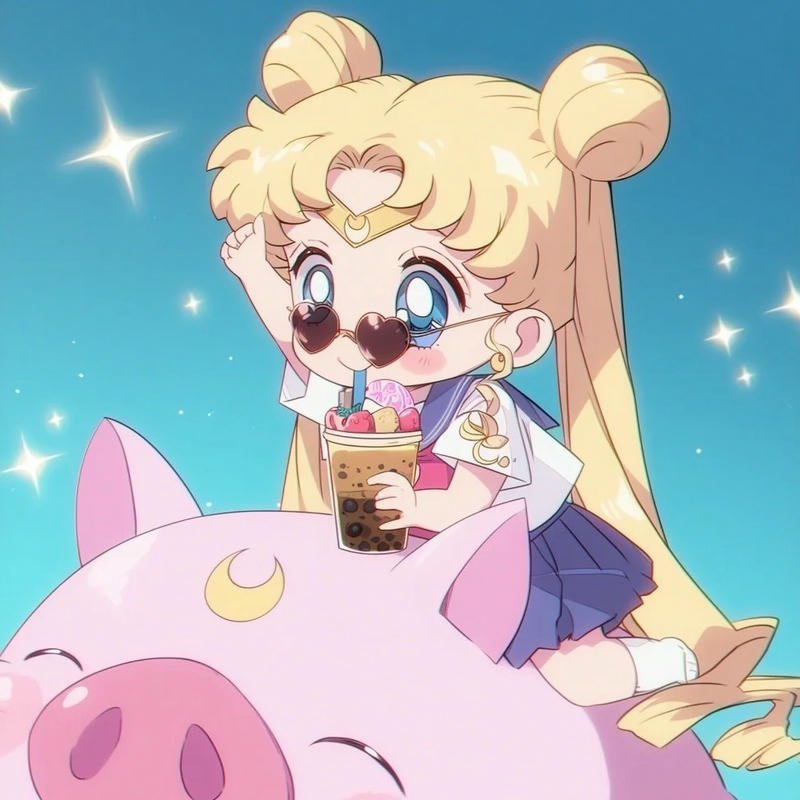 Avatar ăn uống thể hiện niềm vui thưởng thức món ngon