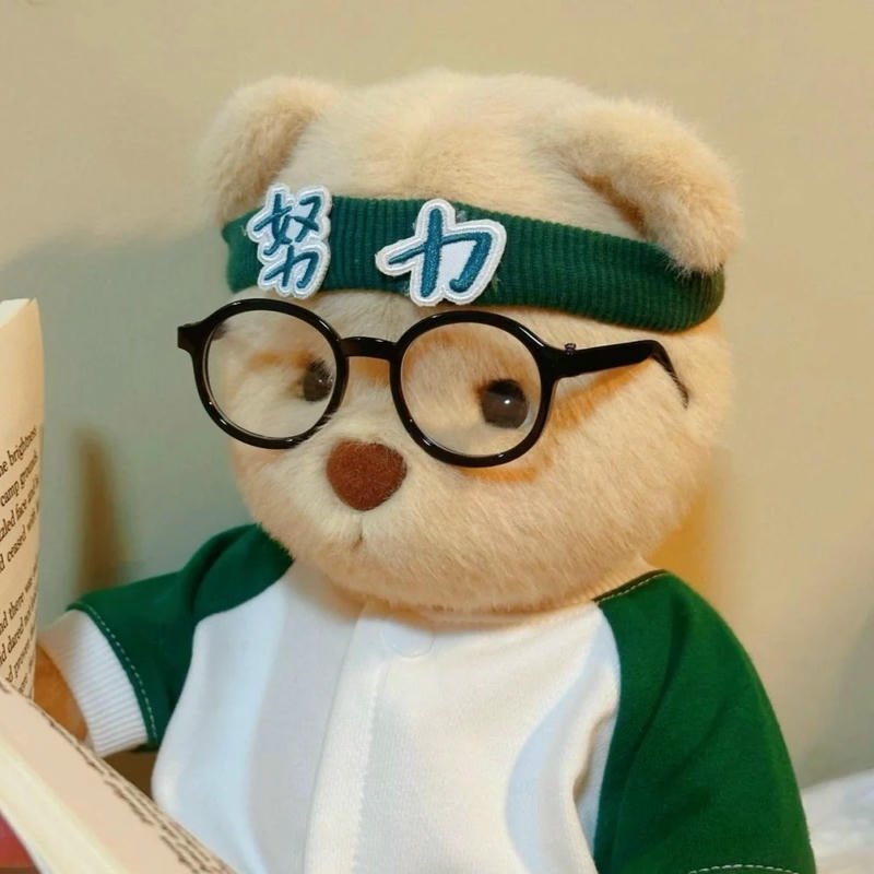 Avatar gấu bông đeo kính phong vị trẻ trung
